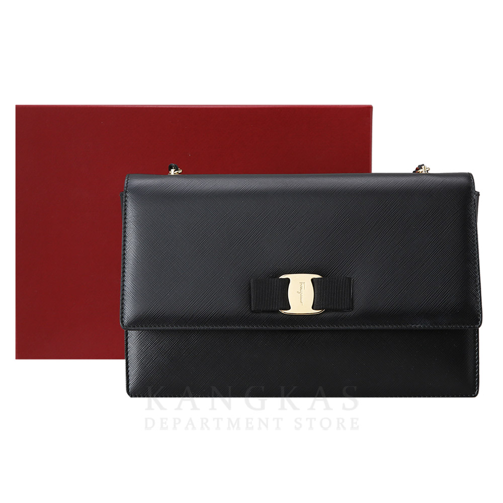 FERRAGAMO(USED)페레가모 바라리본 체인 숄더백